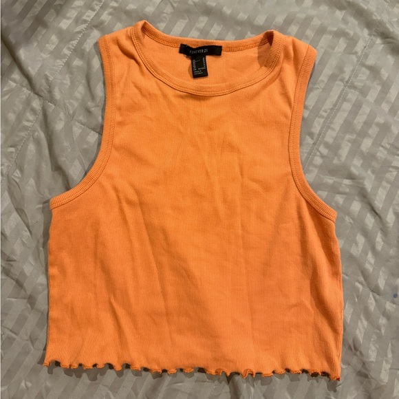 Salmon pink crop top - Picture 1 of 4